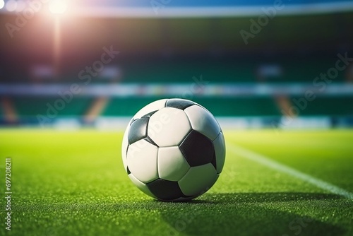 soccer ball on grass © Abdullah