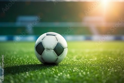 soccer ball on grass © Abdullah