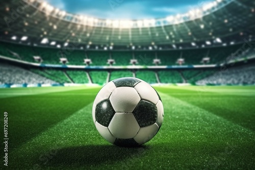 soccer ball on stadium © Abdullah