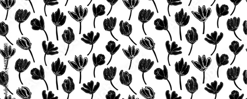 Abstract pattern flower for decorative design. Decorative textile seamless pattern. Modern pattern flowers, great design for any purposes. Plant floral design. 