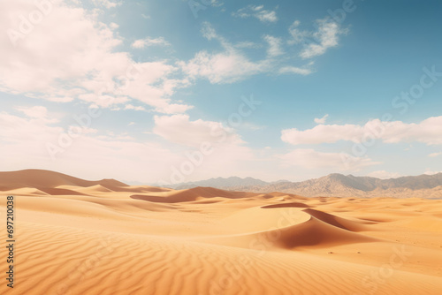 Blue dune nature desert dry hot adventure travel horizon landscape sky sand
