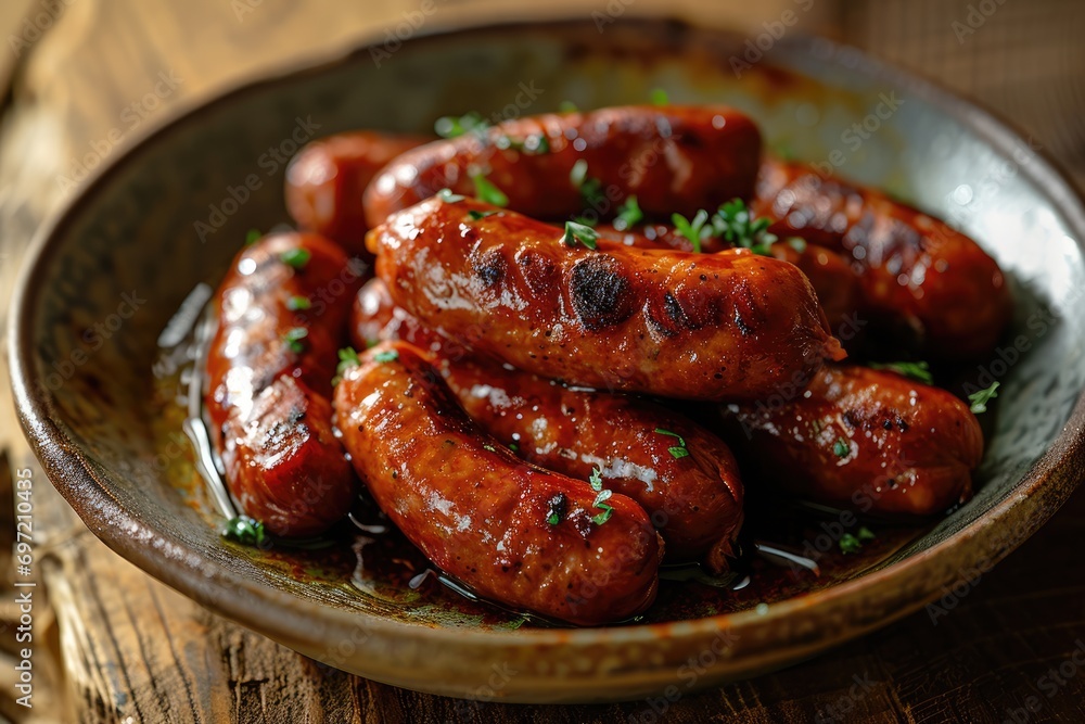 A Taste of Spain: Chorizo in Wine - An Ode to Spanish Culinary Excellence, Where Succulent Sausage Meets the Richness of Red Wine in a Dish Bursting with Authentic Flavor.
A Taste of Spain: Chorizo in Wine - An Ode to Spanish Culinary Excellence, Where Succulent Sausage Meets the Richness of Red Wine in a Dish Bursting with Authentic Flavor.