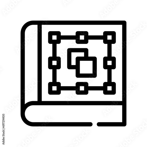 editorial design line icon