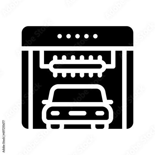 car wash glyph icon
