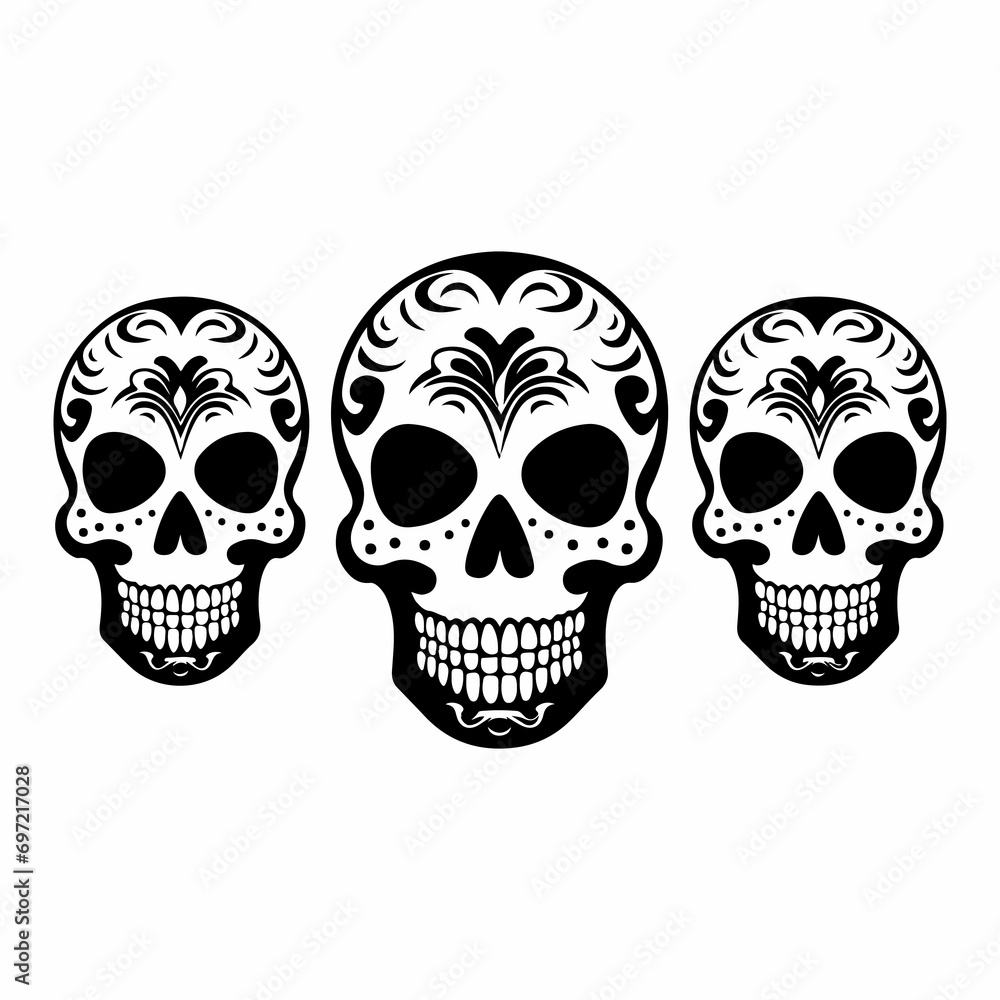 flat design of dia de muertos pattern day of the dead flat design of dia de muertos pattern day of the dead