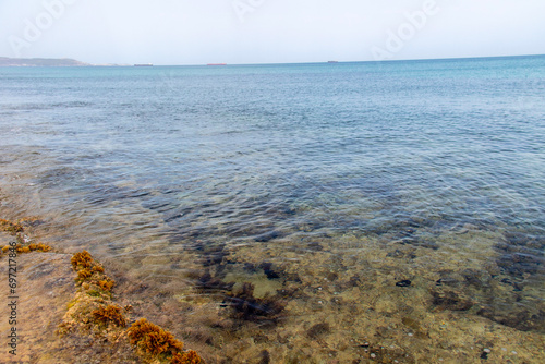 Beautiful day on the beach in Rimel  Bizerte  Tunisia