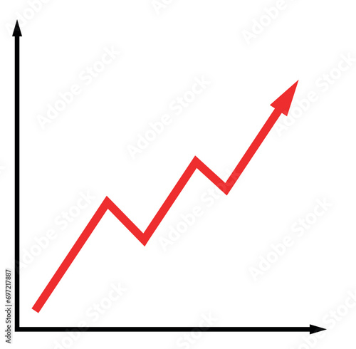 business graph showing growth graph growth decline income profit benefit forecast prospect
