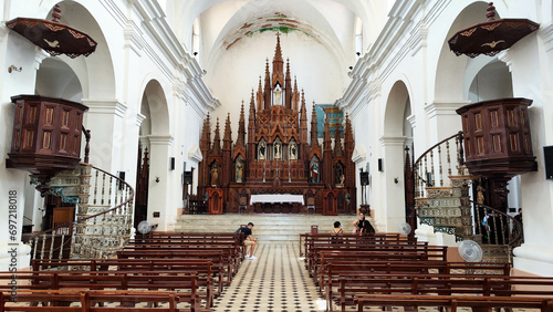 Interior of the church at Trinidad on Cuba