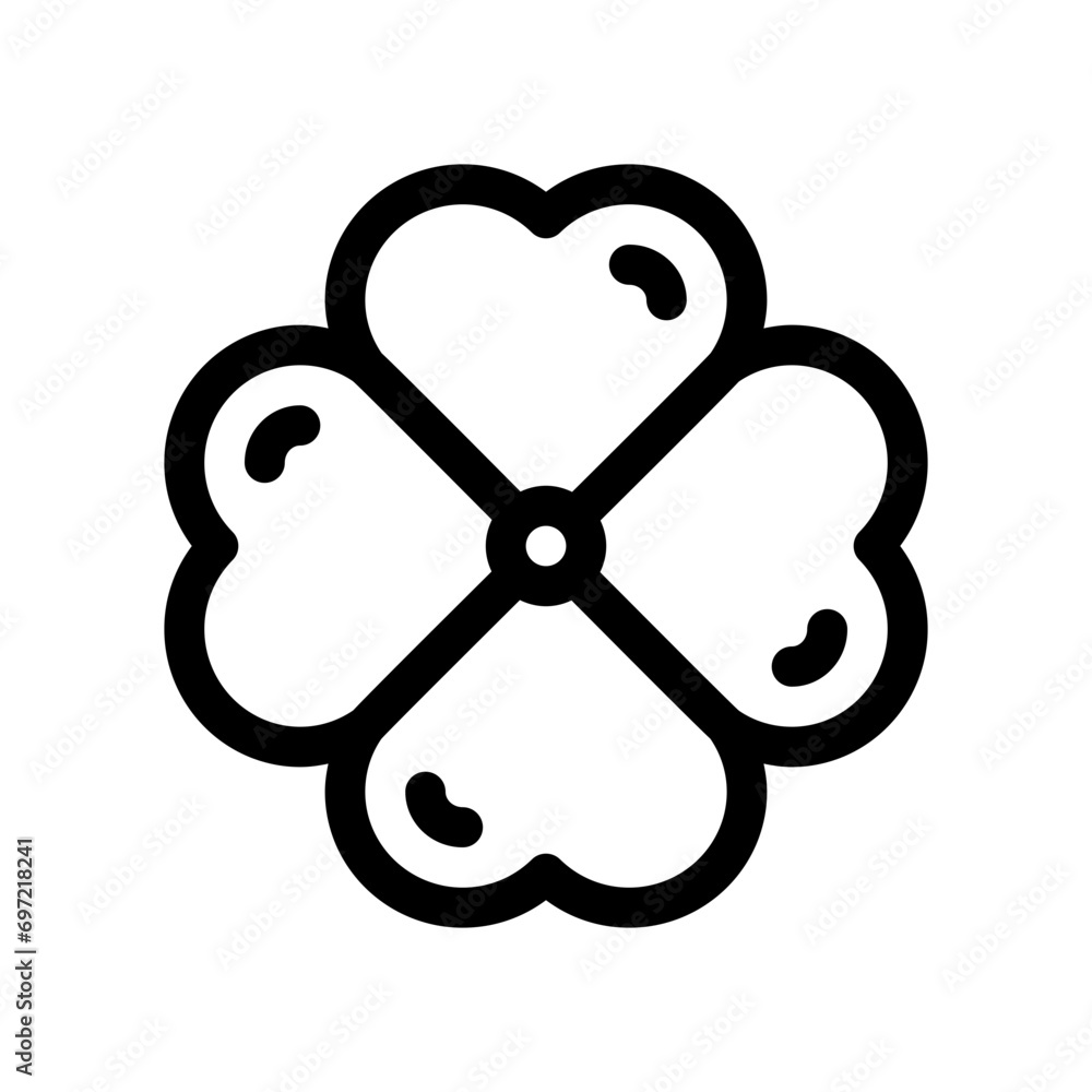 clover line icon clover line icon
