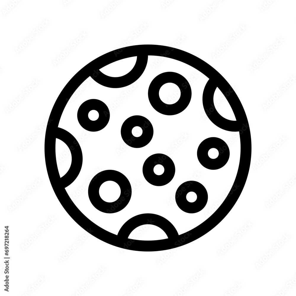 full moon line icon full moon line icon