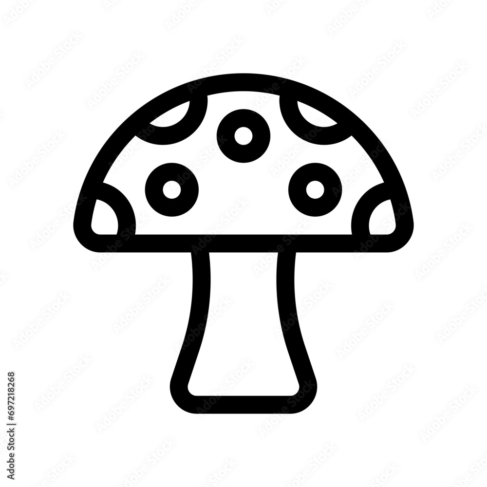 Obraz premium mushroom line icon