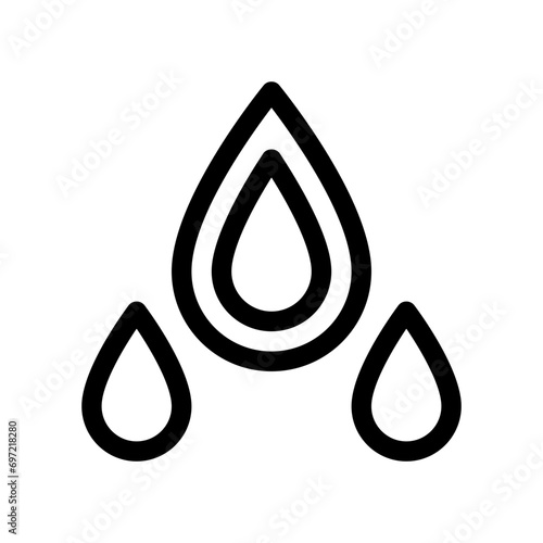 water drop line icon