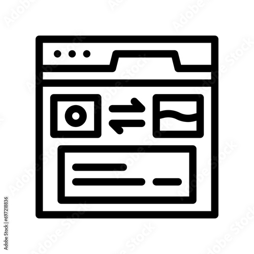 translator line icon