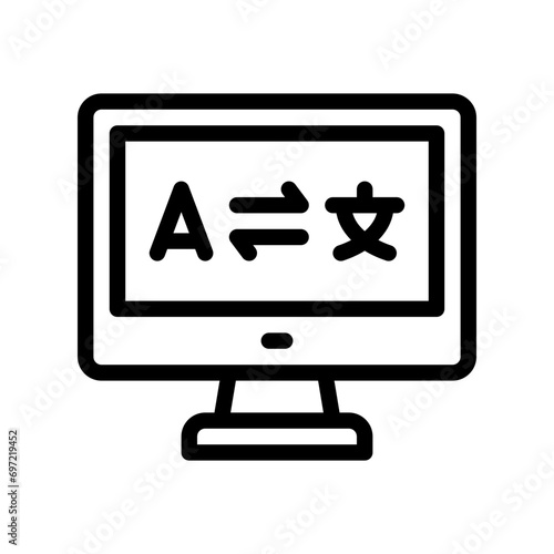 translation line icon