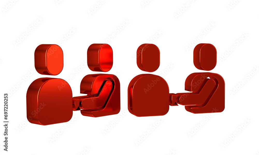 Red Happy friendship day icon isolated on transparent background. Everlasting friendship concept. Red Happy friendship day icon isolated on transparent background. Everlasting friendship concept.