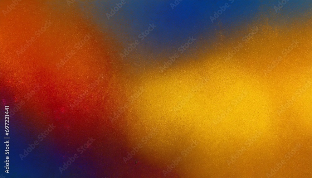 yellow burnt orange red fiery golden brown dark blue abstract background for design color gradient ombre rough grain noise colorful bright spots