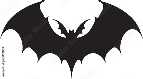 halloween concept composition with bats on white background ai generated