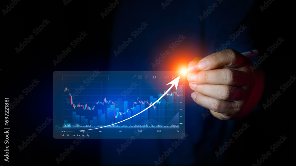 Investment Trade concept. Investing in wealth stocks purchase chart Stock market sales. Business data analysis of digital growth Concept of the growing power of compound interest, success, investing,. Investment Trade concept. Investing in wealth stocks purchase chart Stock market sales. Business data analysis of digital growth Concept of the growing power of compound interest, success, investing,.
