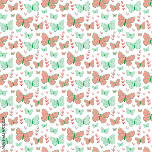 seamless pattern with flowers