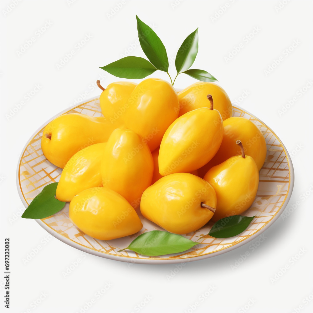 Delicious Plate of Mangos fruits Isolated on a Transparent Background created with Generative Ai Delicious Plate of Mangos fruits Isolated on a Transparent Background created with Generative Ai