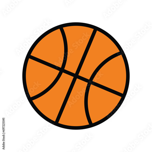 Vector Basketball Icon Sign Icon Vector Illustration For Personal And Commercial Use. Clean Look Trendy Icon.