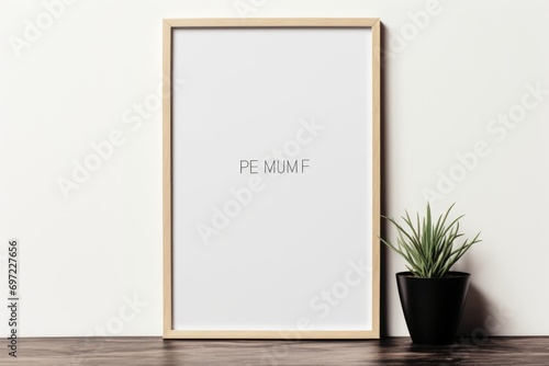 Frame the Extraordinary: Neutral Colors Frame Mockup - An Aesthetic Presentation Template for Your Art or Photography, Adding a Touch of Modern Elegance to Your Gallery or Home Decor.

