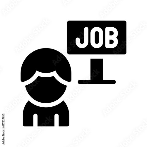recruiter glyph icon