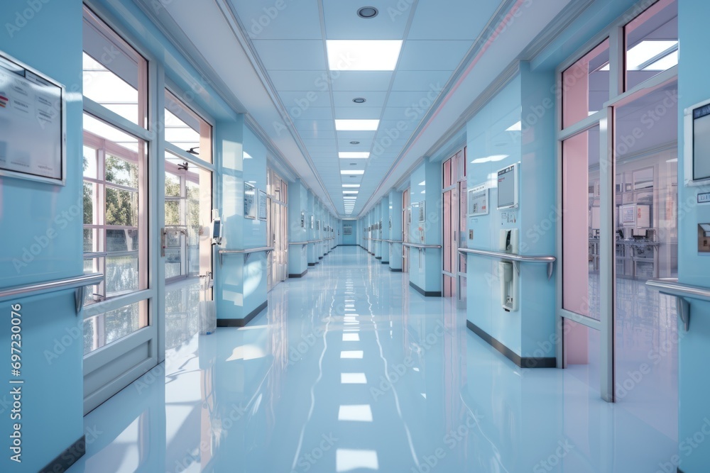 empty corridor on blur background empty corridor on blur background