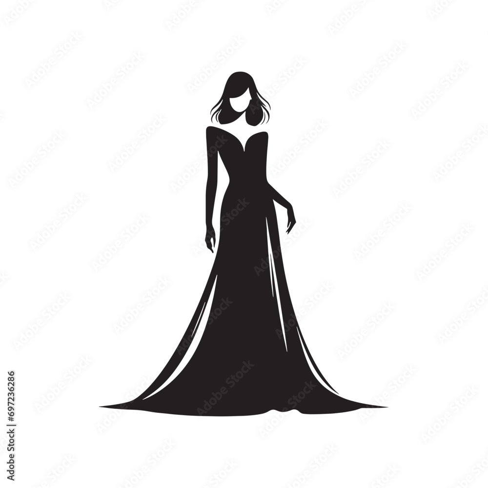 Well-Dressed Woman Silhouette: Evening Extravagance - A Lady in Glamorous Attire, Creating a Striking Silhouette Against the Twilight Sky, Radiating Evening Glamour and High-Fashion Sophistication.
Well-Dressed Woman Silhouette: Evening Extravagance - A Lady in Glamorous Attire, Creating a Striking Silhouette Against the Twilight Sky, Radiating Evening Glamour and High-Fashion Sophistication.