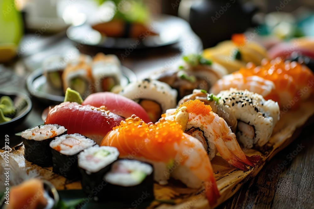 Ocean's Bounty Unveiled: Indulge in the Essence of Japanese Cuisine with Our Sashimi Platter - A Culinary Art Form Featuring Exquisite Cuts of Raw Fish, a Masterpiece of Flavorful Elegance Ocean's Bounty Unveiled: Indulge in the Essence of Japanese Cuisine with Our Sashimi Platter - A Culinary Art Form Featuring Exquisite Cuts of Raw Fish, a Masterpiece of Flavorful Elegance