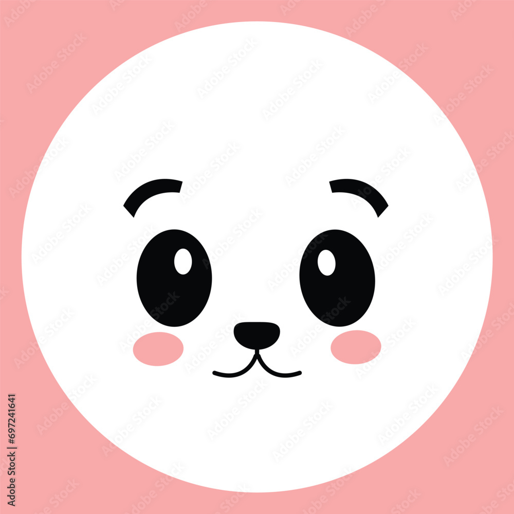 Kawaii cute panda cartoon vector icon illustration animal Kawaii cute panda cartoon vector icon illustration animal
