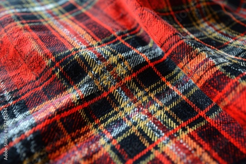 Classic Scottish Plaid Fabric Texture for Fashion and Decoration