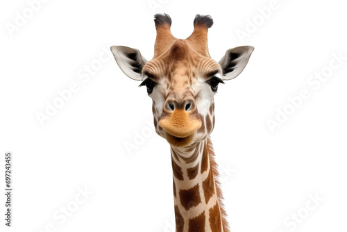 A giraffe isolated on a white background © danter