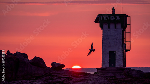 sunset france bretagne