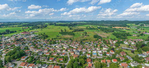 Ausblick auf die Region um Vogt im württembergischen Allgäu 
