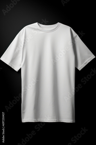 Blank Heavy Weight Cotton White Oversized T-shirt Mockup