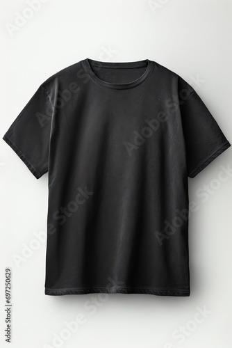 Stonewashed Blank Black T-shirt Mocup photo
