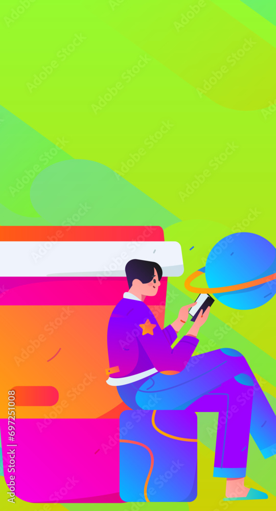 Character reading quietly vector concept operation hand drawn illustration
Character reading quietly vector concept operation hand drawn illustration