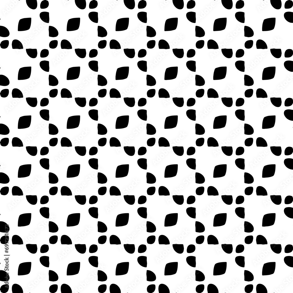 Abstract Shapes.Vector Seamless Black and White Pattern.Design element for prints, decoration, cover, textile, digital wallpaper, web background, wrapping paper, clothing, fabric, packaging, cards, ti Abstract Shapes.Vector Seamless Black and White Pattern.Design element for prints, decoration, cover, textile, digital wallpaper, web background, wrapping paper, clothing, fabric, packaging, cards, ti