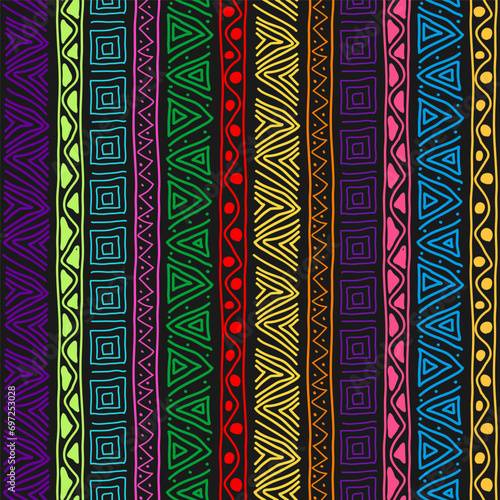 Seamless abstract ethnic pattern. template for textiles, texture, packaging, interior and creative design