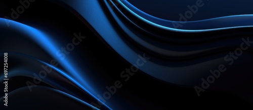 Modern black blue abstract background. Minimal. Color gradient. Dark.