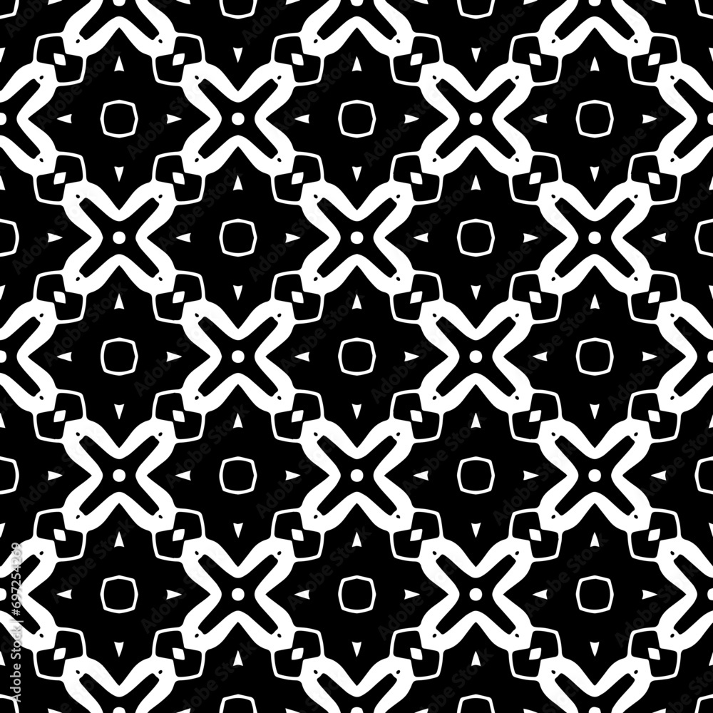 Abstract Shapes.Vector Seamless Black and White Pattern.Design element for prints,decoration,cover,textile,digital,wallpaper, web background,wrapping paper,clothing,fabric,packaging,cards, invitations