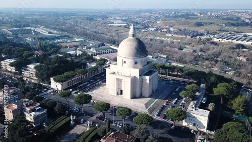 4K video of the basilica of Santi Pietro e Paolo a Via Ostiense is one of the titular churches in Rome, to which Cardinal-Priests are appointed. photo
