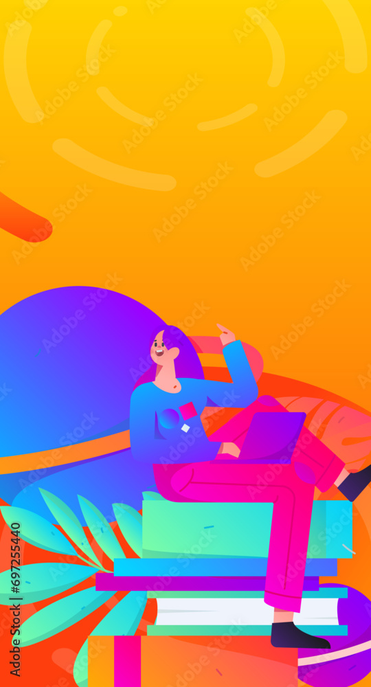 Character reading quietly vector concept operation hand drawn illustration
Character reading quietly vector concept operation hand drawn illustration