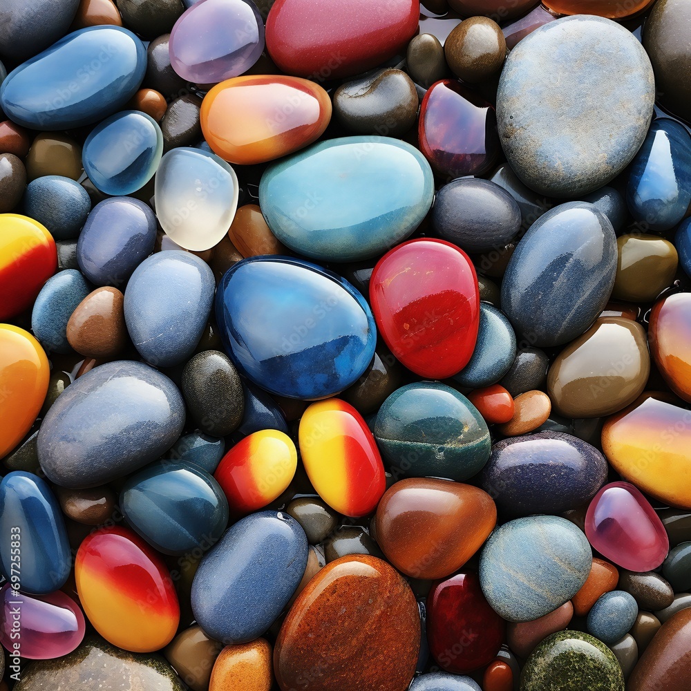 colored pebbles colored pebbles