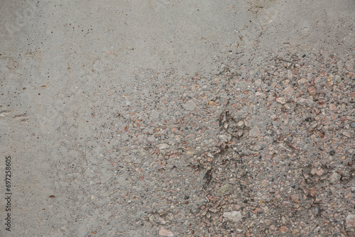 Texture of a dirty and shabby gray wall