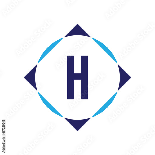 Free Download Initial Letter Logo H Template Vector Design - GFXLoad