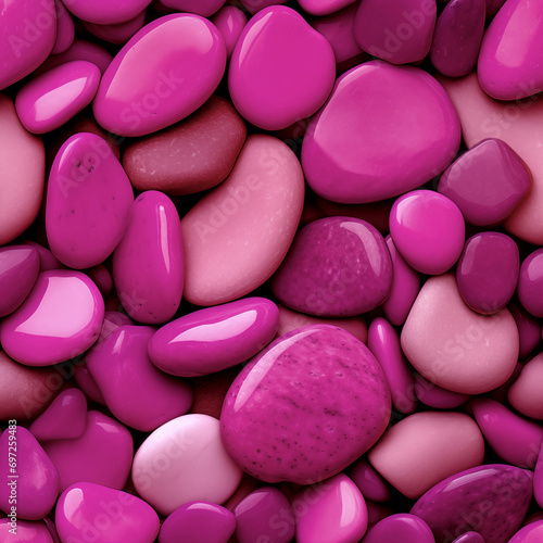Seamless Neon Pink River Rock Patterns - Colorful Pebble Digital Wallpaper, Tumbled Stones Backgrounds, Polished Gravel Digital Papers in PNG & JPG © Chattanooga Tshirt