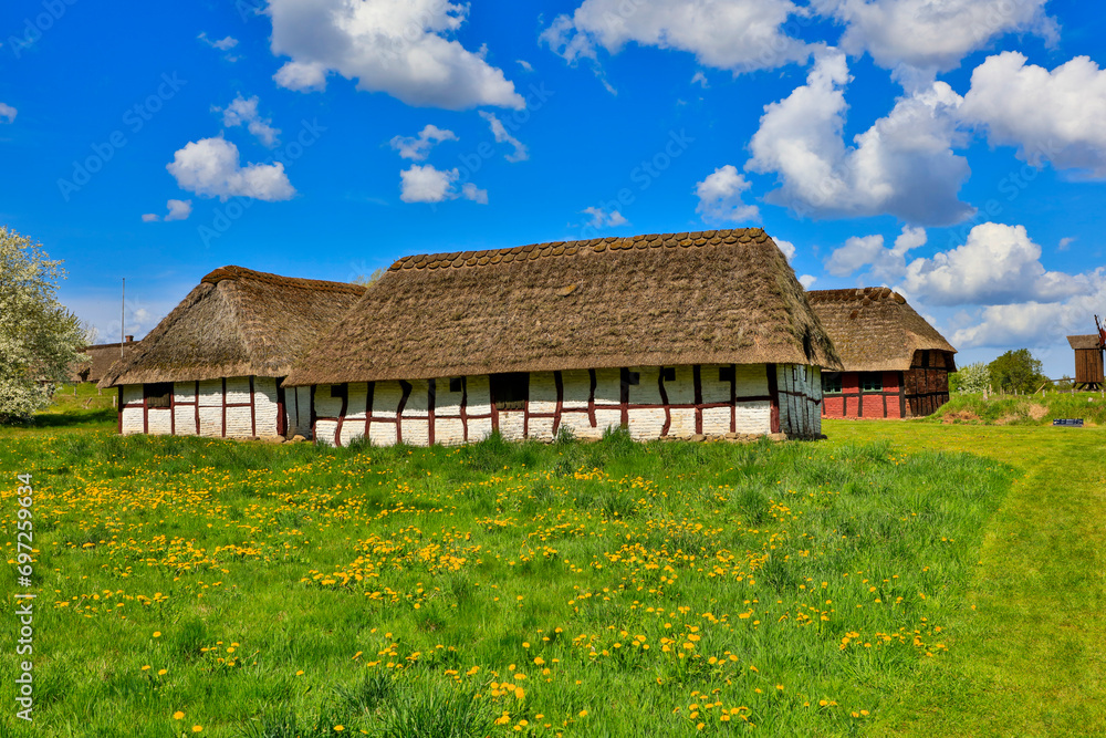 Denmark Sorgenfri Museum on a sunny spring day Denmark Sorgenfri Museum on a sunny spring day