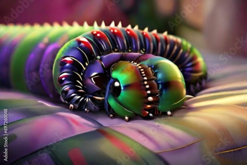 colorful millipedes photo